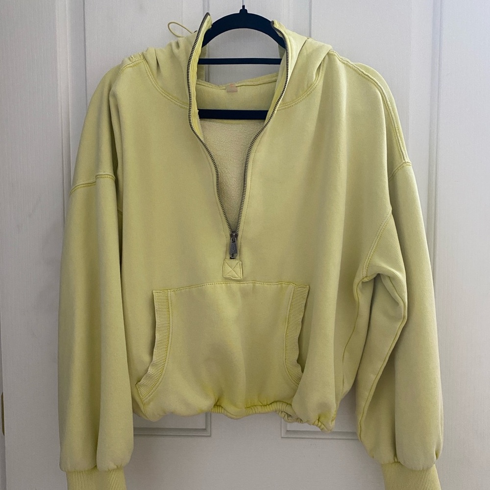 Free people zip hoodie